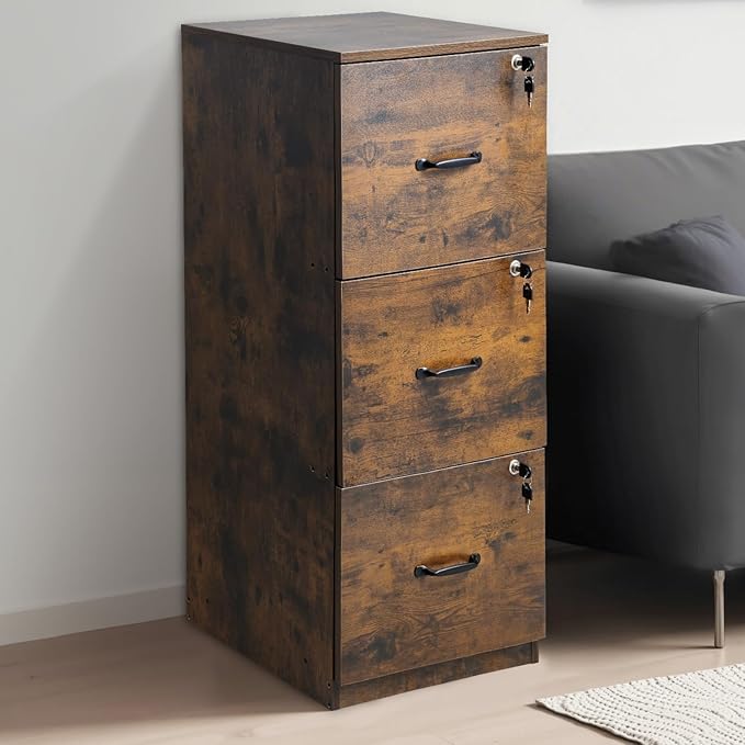 VEVOR 3 Drawer File Cabinet - Image 2