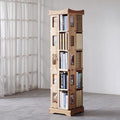 Wooden Rotating Bookshelf, Larger Solid Wood Revolving Bookcase, 360°Spinning by unununu