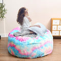 Bean Bag Chair for Adults Kids Without Filling Comfy Fluffy Giant Round Beanbag by FunnyFurnitureforYourHous