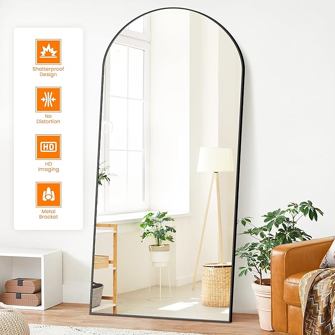 Full Length Arched Mirror, Living Room, Dressing Room - Image 2