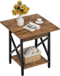 GreenForest End Table 24 inch for Living Room, Large Square Side Tables by GreenForest