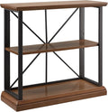 Leick Home 11832-WLGM Finnick Mixed Metal and Wood Adjustable Bookshelf by LeickFurniture