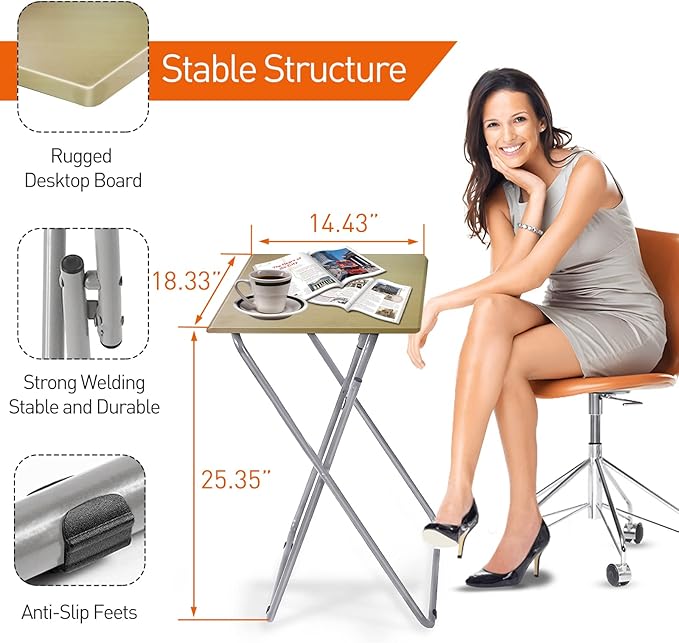 Garden 4 you Tv Trays, Folding Tray Table, Dinner Tray Table - Image 3