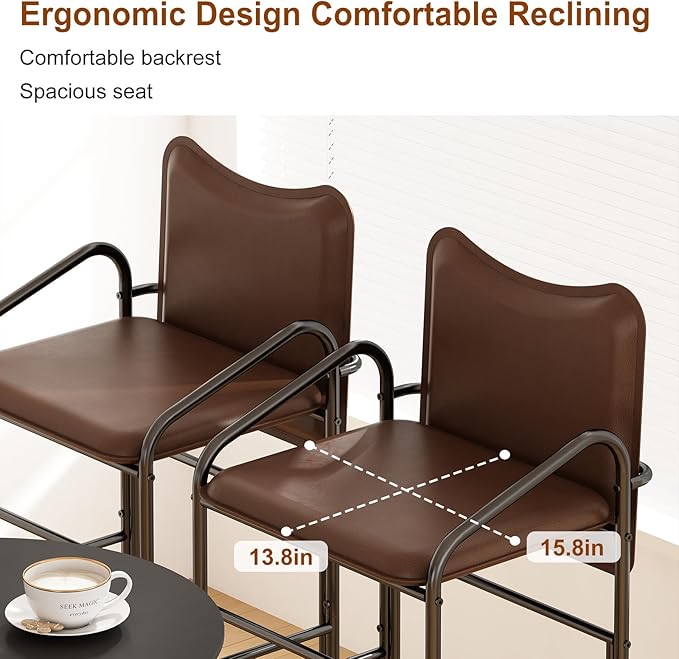 GILLAS Set of 2 Bar Stools - Image 3