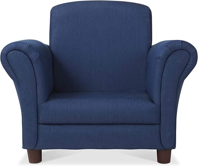 Melissa & Doug Denim Fabric Child’s Armchair Children's Furniture, Child's - Image 5