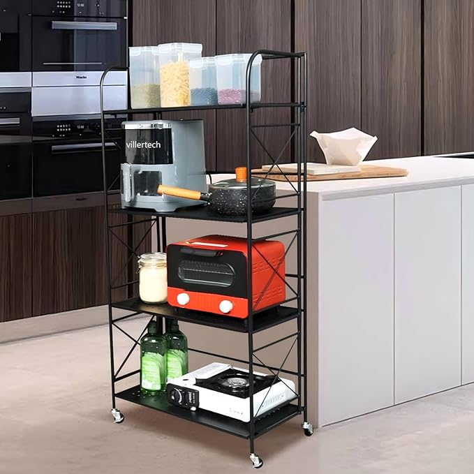 Foldable 5-Tier Metal Shelf - Image 5
