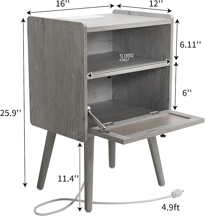 Mid Century Modern Nightstand - Image 3