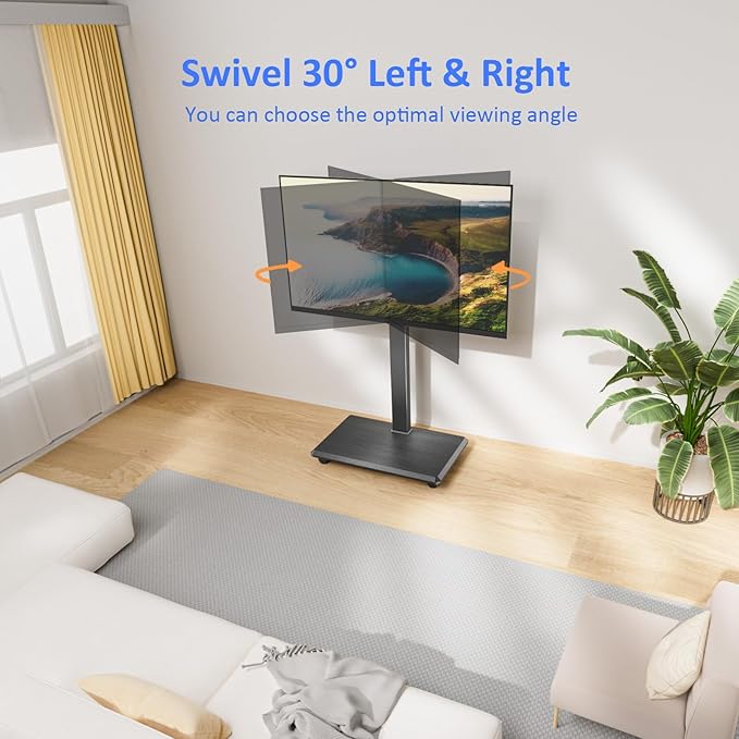Rolling TV Stand, Portable Mobile TV Stand - Image 5