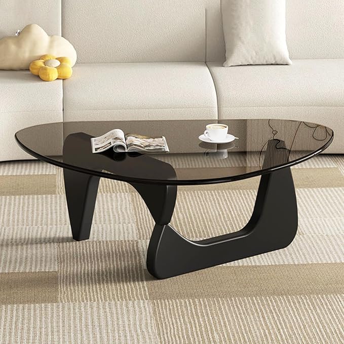 Modern Glass Coffee Table for Living Room, Mid Century Small Coffee Tables by Unknown