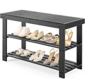 Sweetcrispy 3-Tier Shoe Rack Bench, Bamboo Entryway Storage Organizer, Shoes by Sweetcrispy