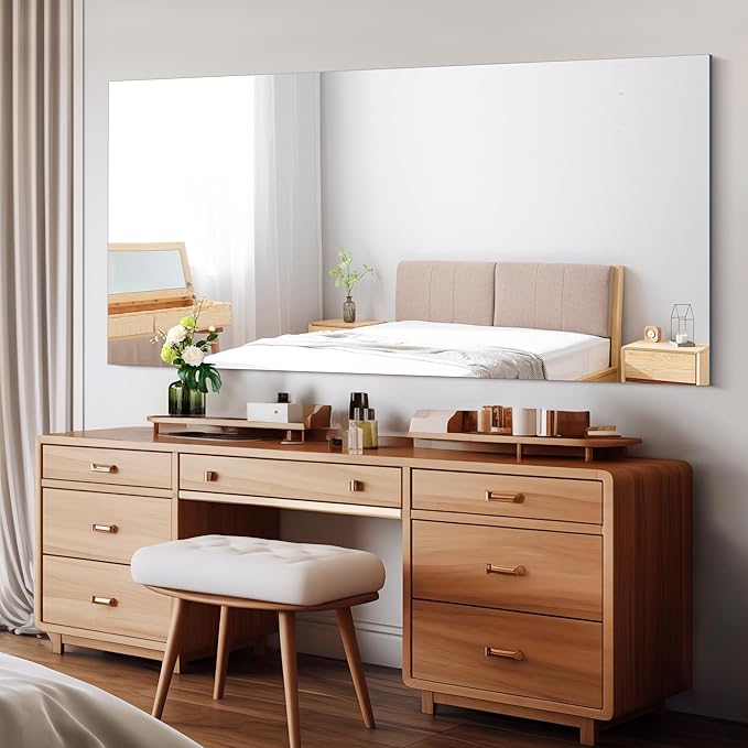Frameless Mirror, 30x60 Inch Large Bathroom Mirrors - Image 4