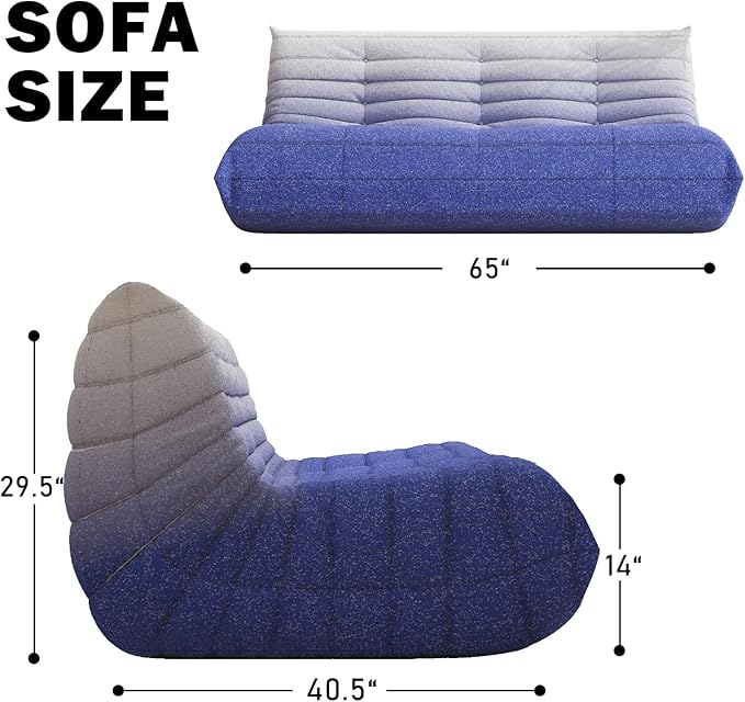 Big Bean Bag Chairs for Adults, 3 Seater Large Bean Bag Sofa, Fireside Chair - Image 2