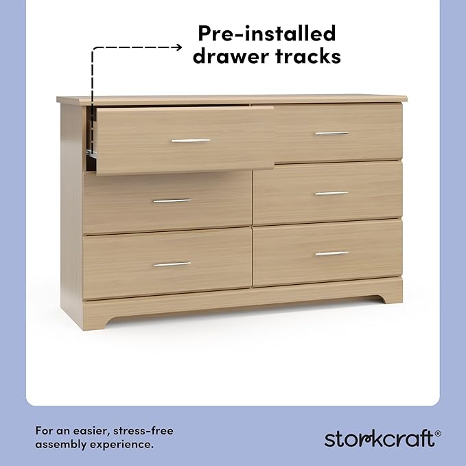Storkcraft Brookside 6-Drawer Dresser – GREENGUARD Gold Certified, Nursery & - Image 5
