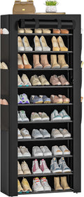 Large Shoe Rack, 6 Side Pockets, 23.6" Wide x 11.4" Deep x 68.9" Tall, 36-41 by OYREL