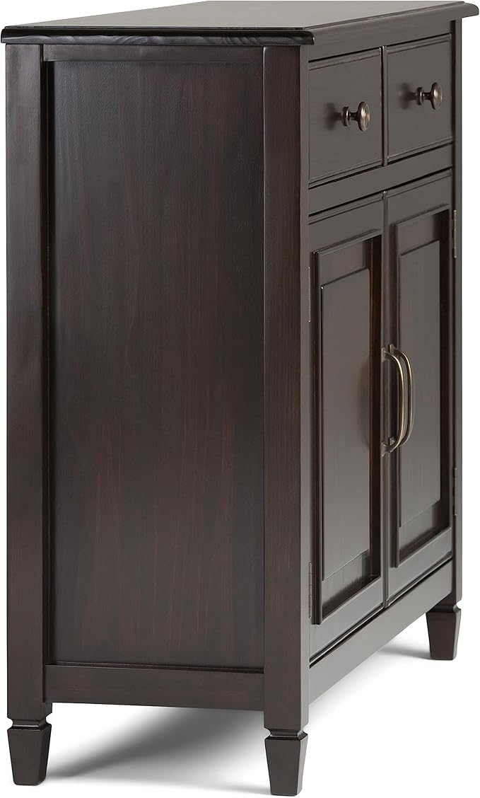 SIMPLIHOME Connaught SOLID WOOD 40 Inch Wide Traditional Entryway Storage - Image 10
