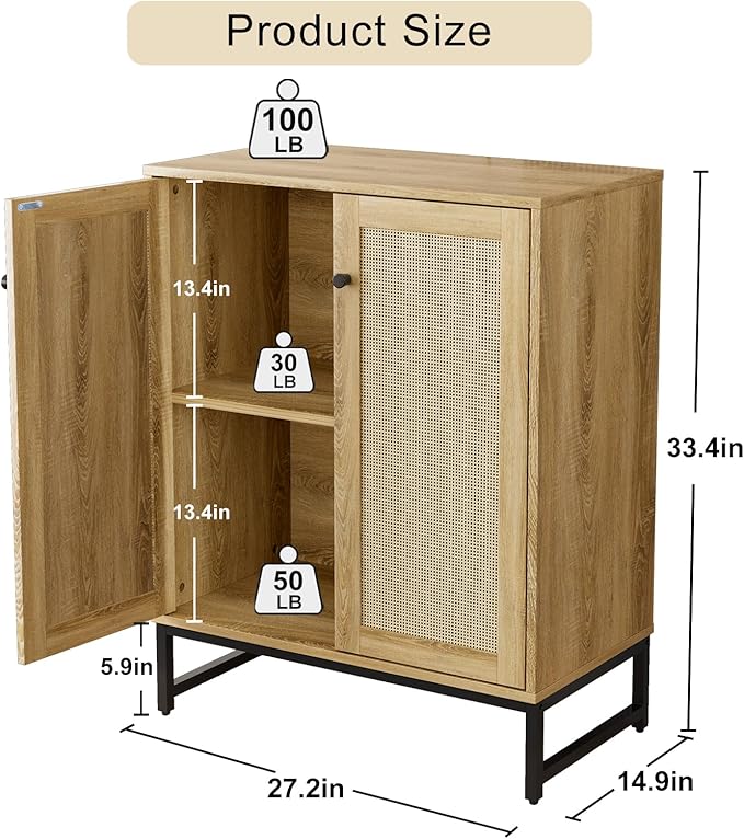 Sideboard Buffet Cabinet, Storage Cabinet - Image 3