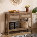 SICOTAS Console Table with Rattan Drawers by SICOTAS