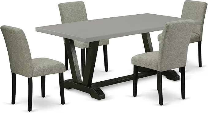 East West Furniture V697AB106-5 5 Piece Kitchen Table Set by EastWestFurniture