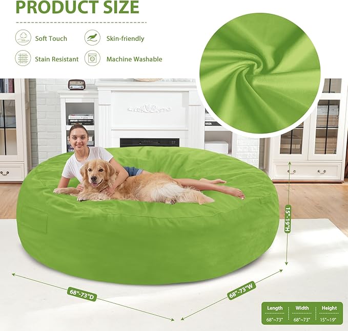 7FT Bean Bag Chair, Large Bean Bag Chairs - Image 3