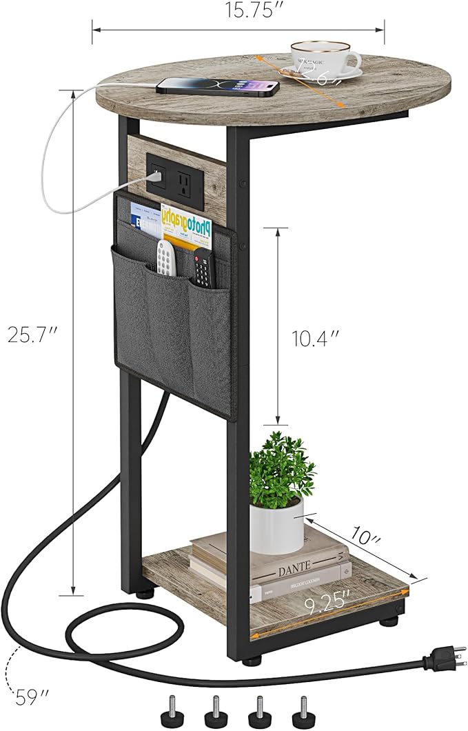 Vagusicc C Shaped End Table - Image 2