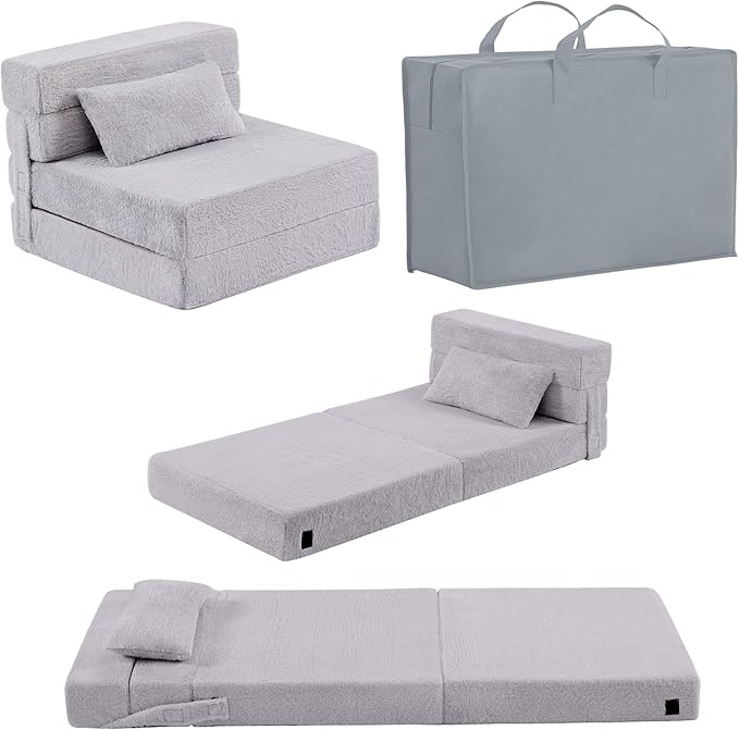 Folding Sofa Bed Floor Mattress by Givjoy