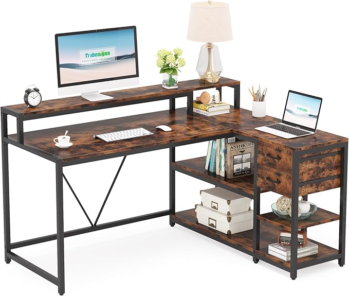 Tribesigns Reversible L Shaped Desk - Image 6