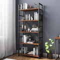 VERMESS 5 Tier Bookshelf, Tall Book Shelf, Vintage Industrial Bookcase by VERMESS