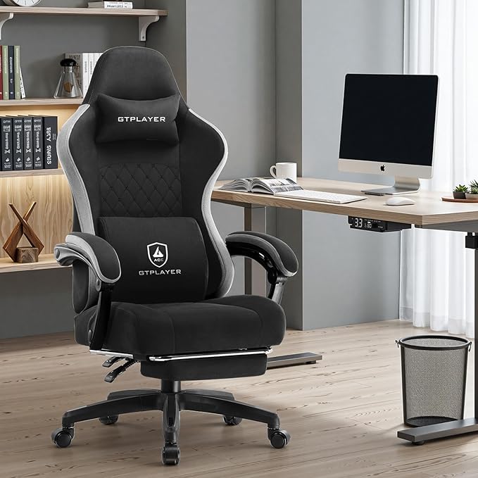 GTPLAYER Office Chair, Gaming Computer Desk Fabric Chair - Image 2
