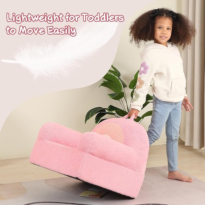 Comfy Toddler Chair, Kids Rainbow Couch - Image 4