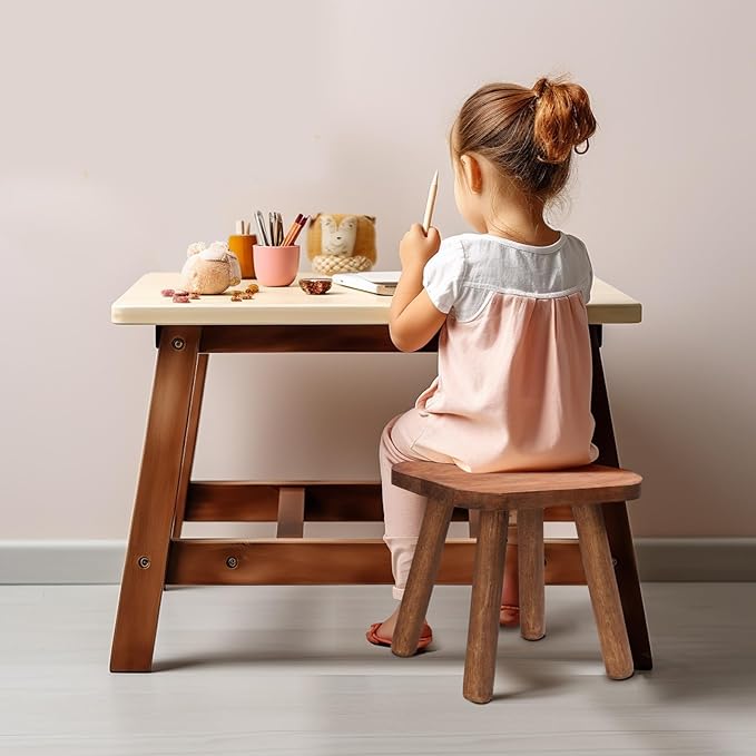 Wooden Step Stool for Adults Step Stool for Toddlers Plant Stool Small Wooden - Image 5