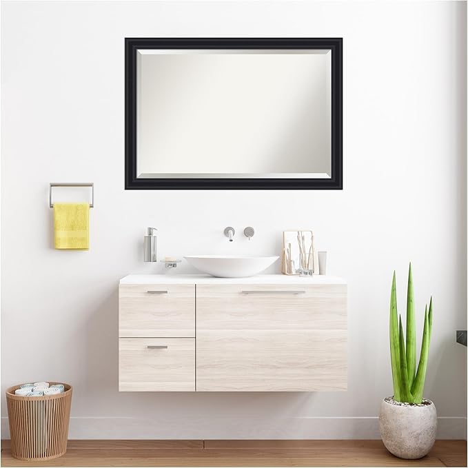 Amanti Art Black Bathroom Mirror - Image 7