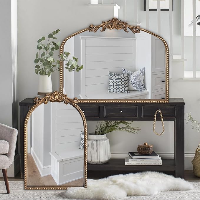 ironsmithn Gold Arched Mirror, Metal Decorative Accent Mirrors - Image 7