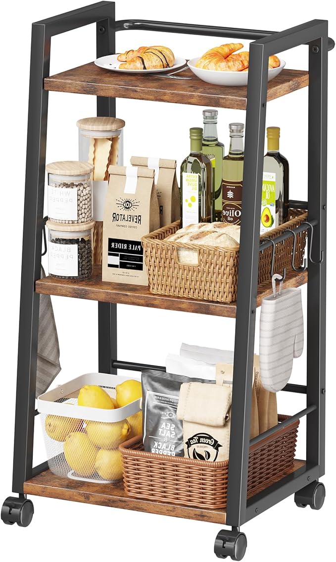 3 Tier Kitchen Storage Cart - Image 2