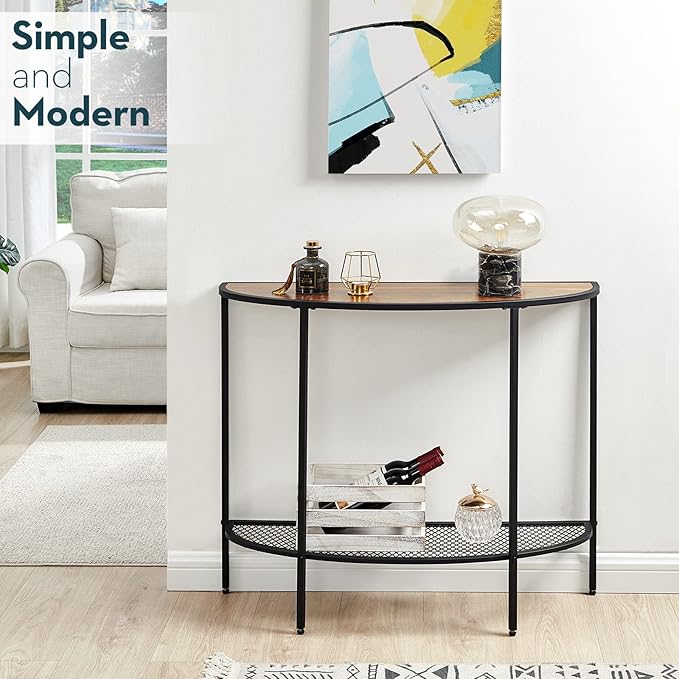 SAYGOER Entryway Table 2 Tier Small Console Table - Image 8