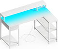 SUPERJARE 47 inch Reversible L Shaped Desk by SUPERJARE