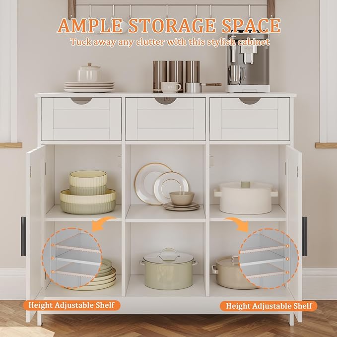 Storage Cabinet, Coffee Bar Cabinet - Image 4