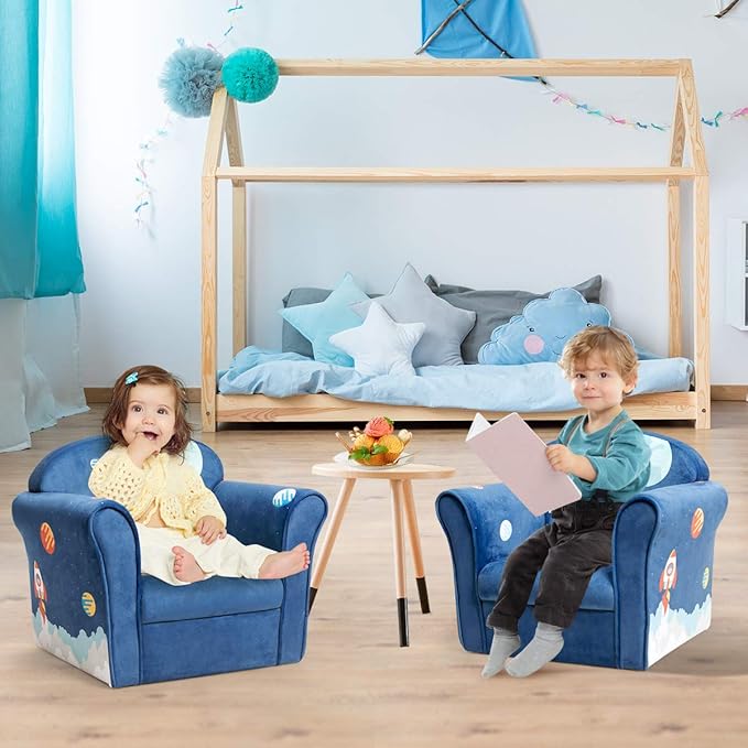 Costzon Kids Couch, Children's Sofa Armrest Chair - Image 8