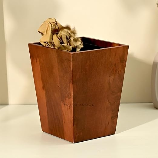Premium Solid Wood Trashbin Multipurpose Furniture Basket - Image 3