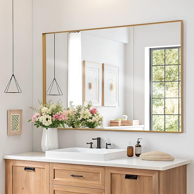 Melodieux Wall Vanity Bathroom Mirror by Melodieux