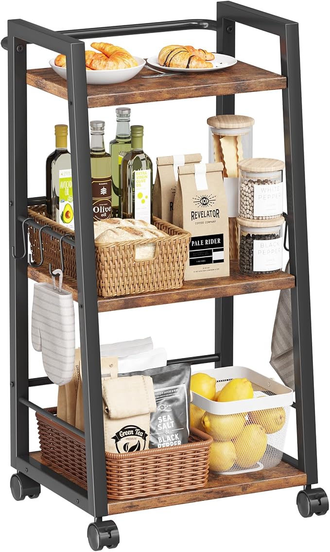 3 Tier Kitchen Storage Cart by Homeiju