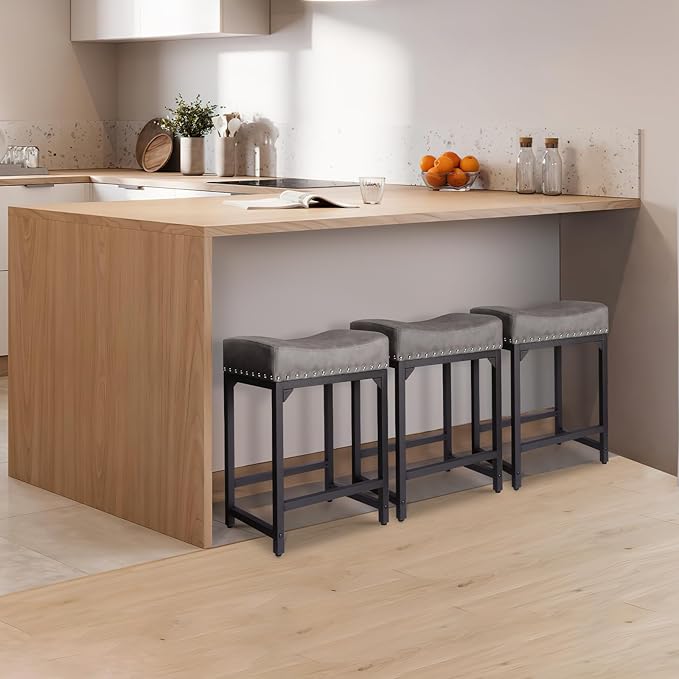 Counter Height Bar Stools Set of 2, Bar Stools - Image 2