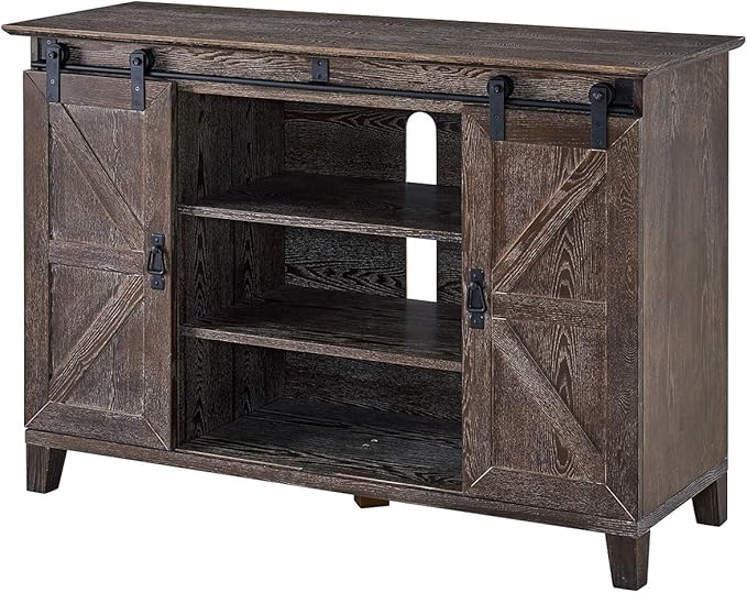 SEI Furniture Holmes Barn Door TV Stand - Image 4