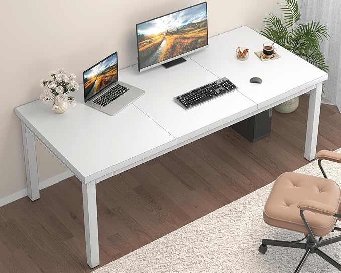 63 Inch Large Computer Desk, Home Office Desk, Modern Desk Table - Image 6