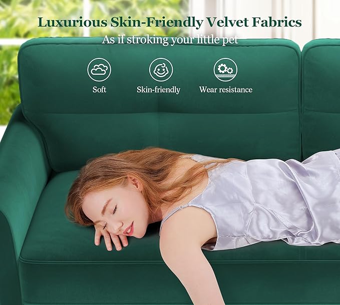 69" Small Sofa, Soft Small Couch - Image 2