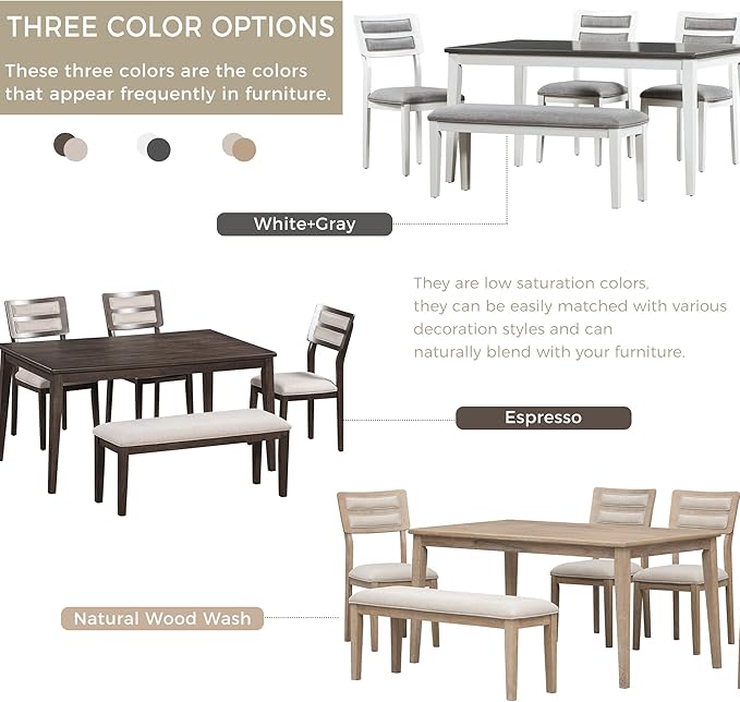Ball & Cast 6 Piece Dining Table Set - Image 7