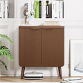 Buffet Cabinet with Storage, Fluted Multifunctional Storage Cabinet with 2 Doors by FONTOI