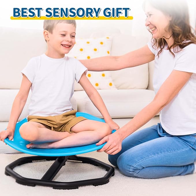 KidBloom Spinning Chair for Autistic Kids, Upgrade Handle Sensory Chair - Image 5