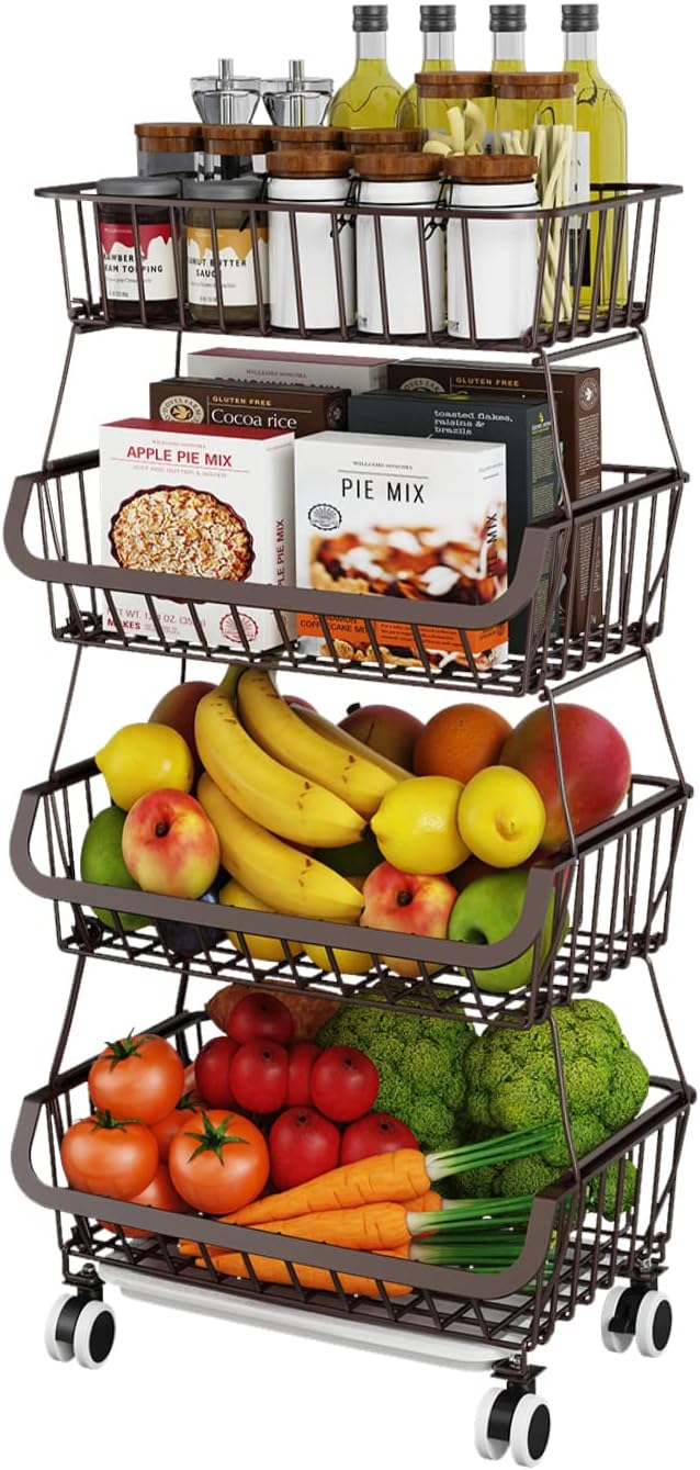 Fruit Vegetable Storage Basket for Kitchen by MiyawellOfficial