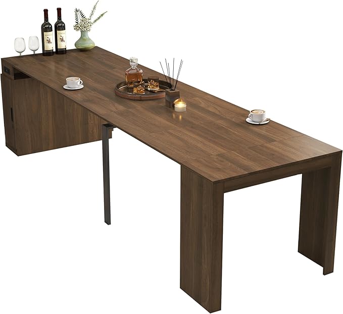 Expandable Dining Table, Convertible Table by Unknown