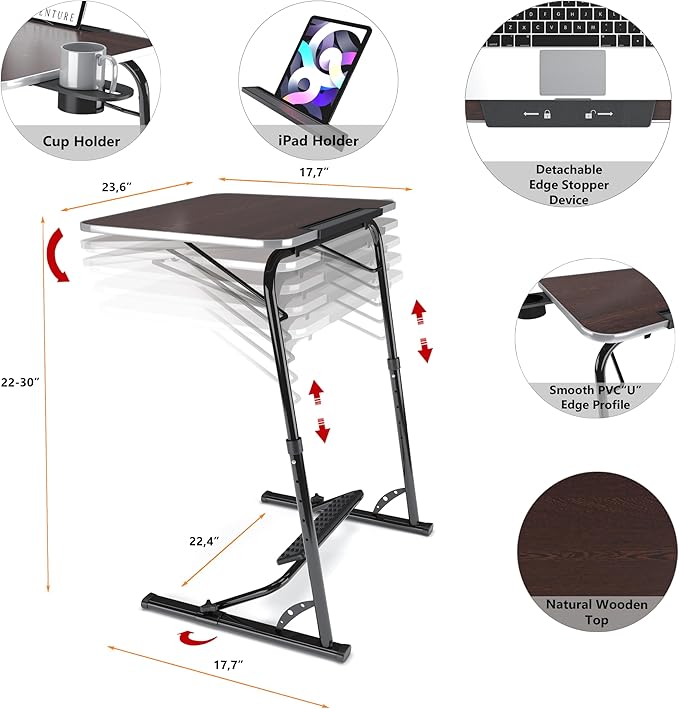FoldWise Upgraded Folding TV Tray Table - Image 2